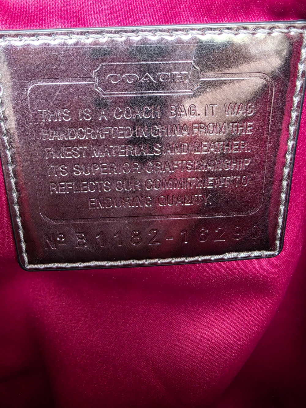 Coach Poppy Black Signature Jacquard Tote Bag with Leather Trim - Picture 5 of 5